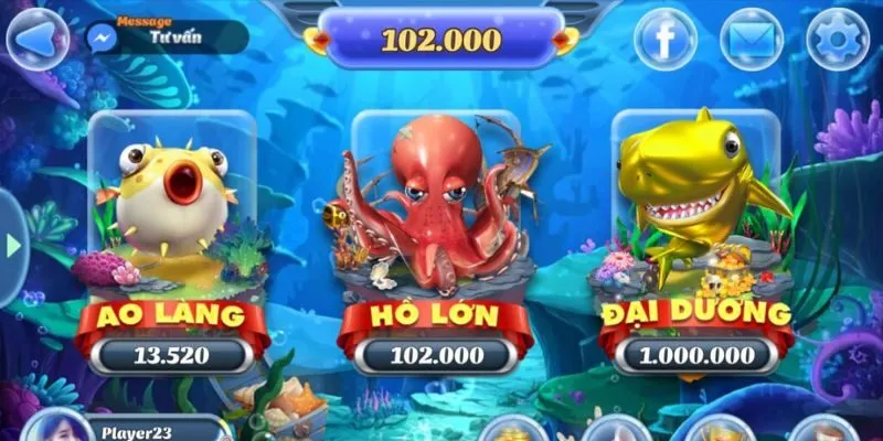 Đa dạng phòng săn cá tại Bet168